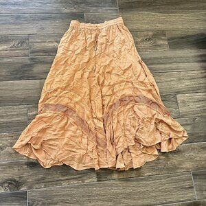 first vison by shirin free size one size orange boho lagan look (217)